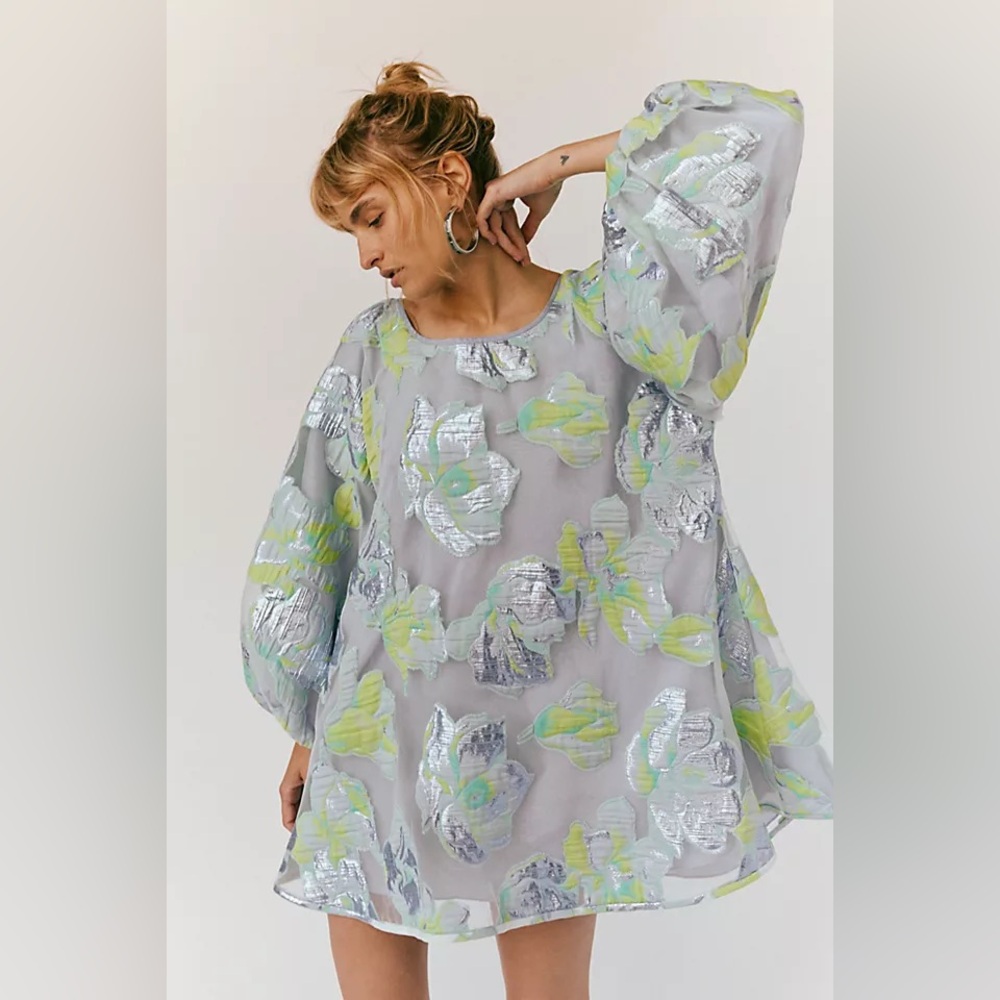 Free People Magnolia Floral Good Luck Dress